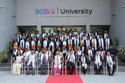 Adani University logo