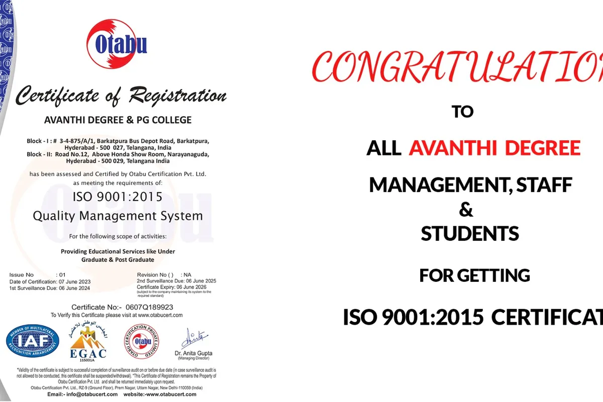 Avanthi Degree & PG College Barkatpura Hyderabad campus - Image 1