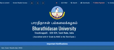 Bharathidasan University logo