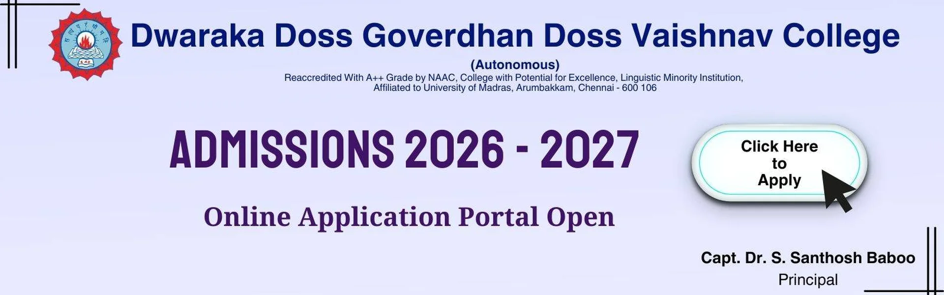DG Vaishnav College - [DDGDVC], Chennai